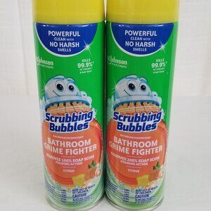2 Scrubbing Bubbles Bathroom Grime Fighter  Citrus Removes 100% Soap Scum